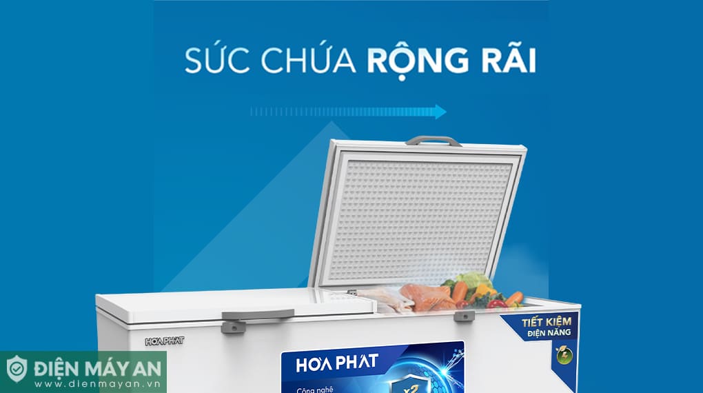 Tủ đông chống ăn mòn Hòa Phát 783 lít HPF AD6783.CR